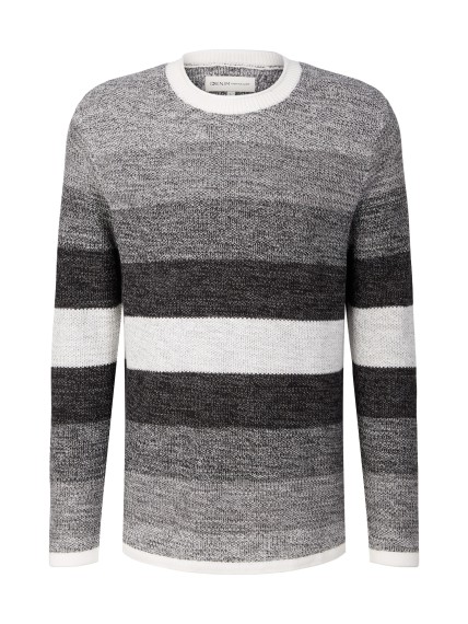 Tom Tailor color flow knitted crew neck