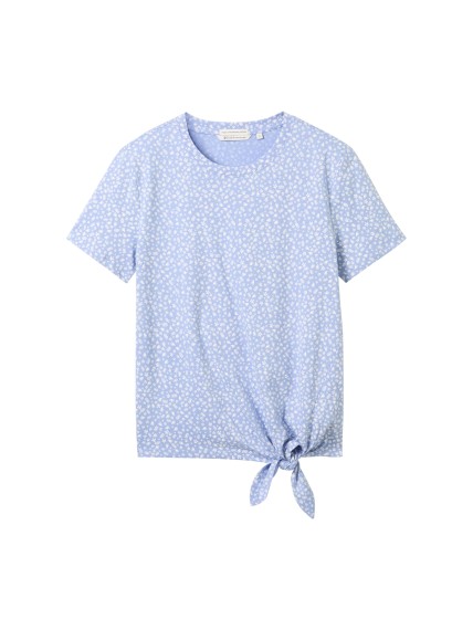Tom Tailor printed knot T-Shirt