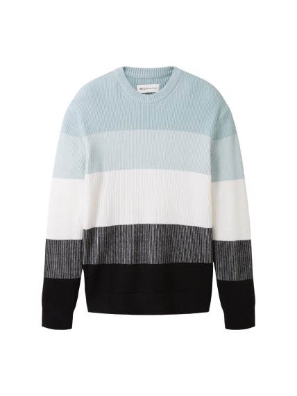 Tom Tailor structured colorblock knit