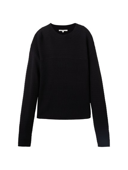Tom Tailor structured cotton pullover